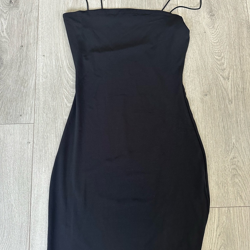 Fashion Nova Black Strapless Dress